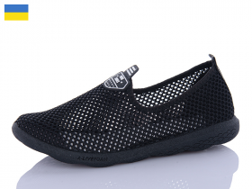 Kindzer Kindzer W118 чорний чор-підош. (літо) жіночі кросівки