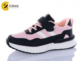 Clibee EC282 black-pink (деми) кроссовки детские