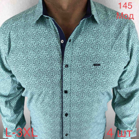 No Brand 145 l.blue (деми) рубашка мужские