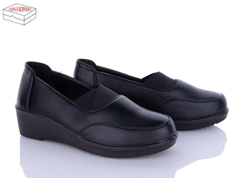 Minghong 797 black (деми) туфли женские