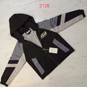 No Brand 2128 black-grey (демі) куртка дитяча