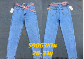 No Brand S9063X1 l.blue (деми) джинсы женские