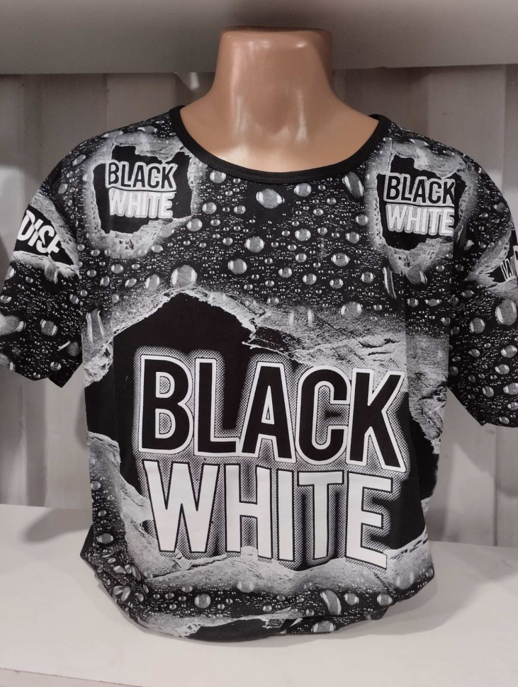 No Brand 1155 black (лето) футболка мужские