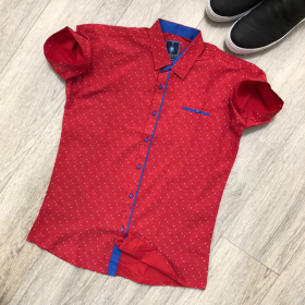No Brand R264 red (літо) сорочка