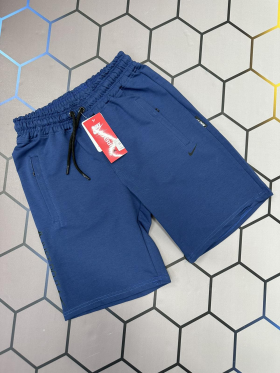 No Brand 4079 blue (лето) шорты мужские