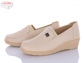 Minghong 798 beige (демі) жіночі туфлі