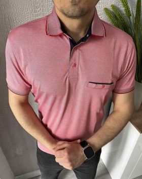 No Brand 1710 pink (лето) футболка мужские