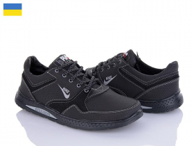 Kindzer 93 чорний (демі) кросівки чоловічі