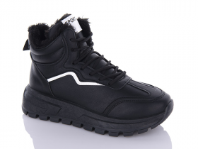 No Brand AG67 black (зима) кроссовки женские