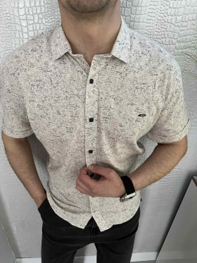No Brand 1617 beige (лето) рубашка мужские