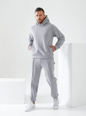 No Brand 005 grey (зима) костюм спорт мужские