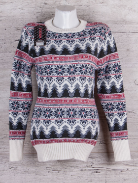 No Brand B4745 white (зима) свитер женские