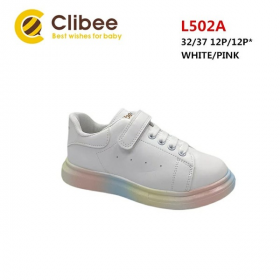 Clibee Apa-L502A white-pink (демі) кросівки дитячі