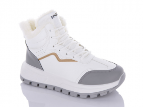 No Brand AG67 white (зима) кроссовки женские