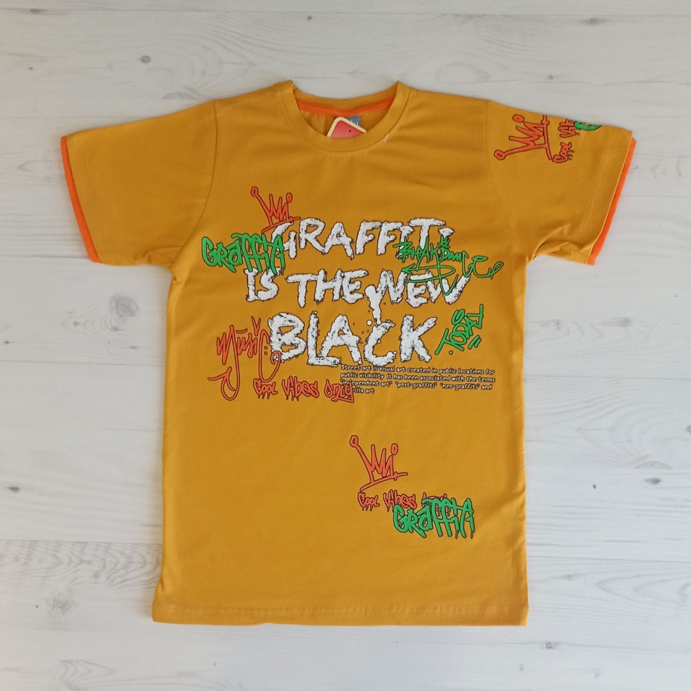 No Brand 9714 yellow (лето) футболка детские