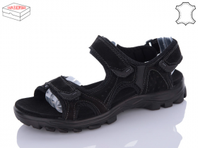 Restime NML22111 black (літо) сандалі чоловічі
