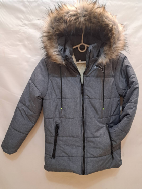 No Brand 3240-1 grey (зима) куртка дитяча