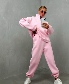 No Brand 520 pink (зима) костюм спорт жіночі