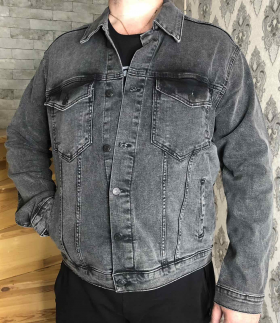 No Brand 2000 grey (S-XL) (зима) куртка мужские