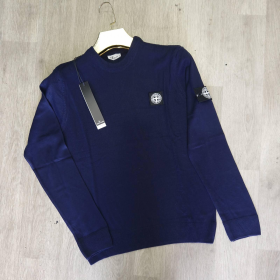 No Brand 4322 blue (деми) свитер мужские
