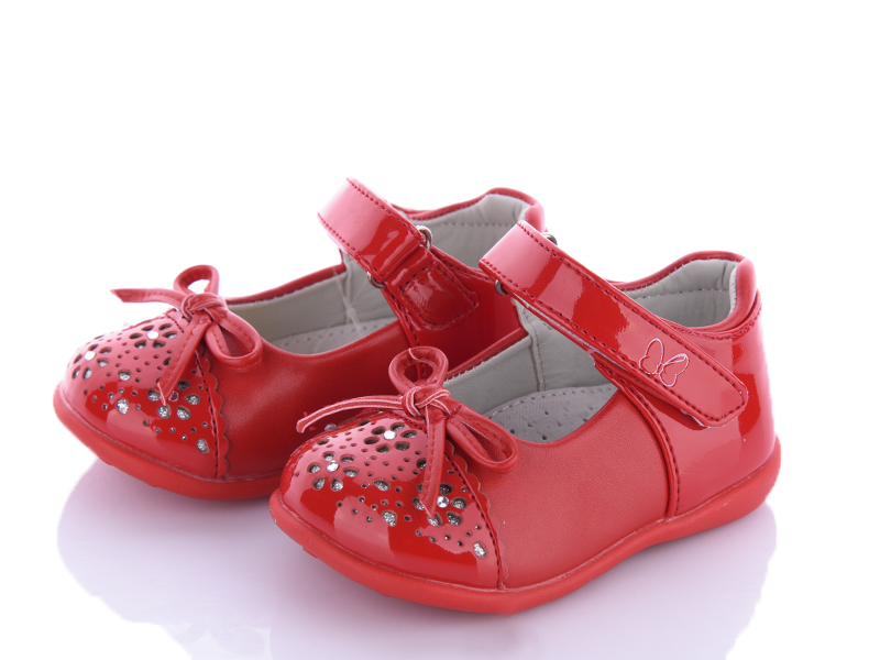 Clibee D2 red (деми) туфли детские