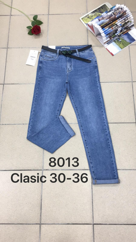 No Brand 8013 blue (деми) джинсы женские