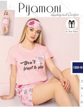 No Brand 1200-18 pink (лето) пижама женские