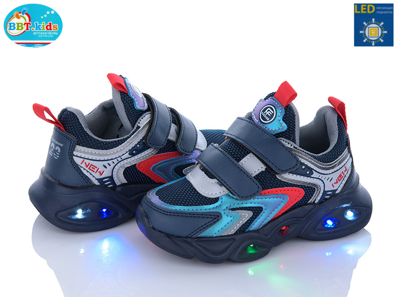 Bbt H6081-1 LED (деми) кроссовки детские