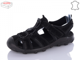 Restime NML22116 black (літо) сандалі чоловічі