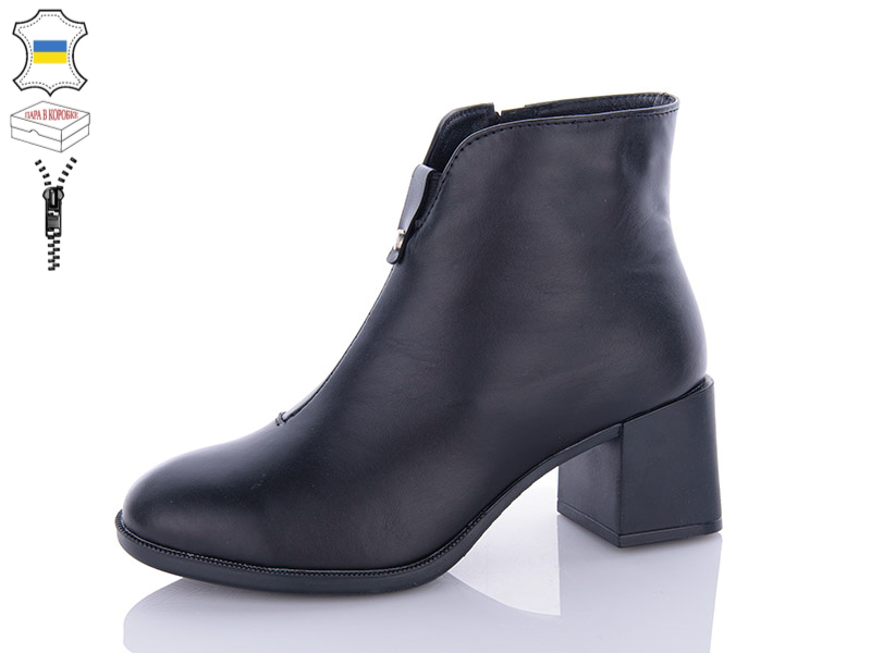 No Brand 641-1 черний (зима) черевики жіночі