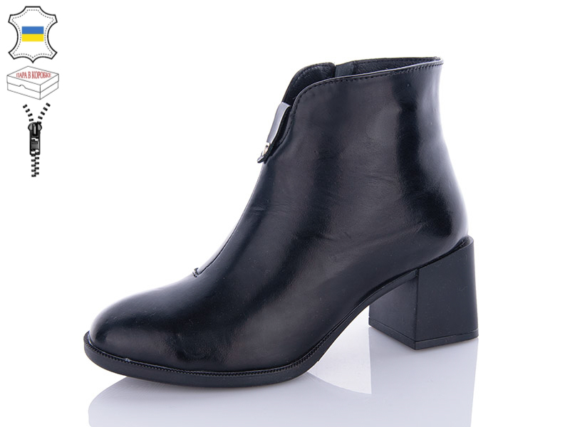 No Brand 641-1K чорний (зима) черевики жіночі