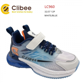 Clibee Apa-LC960 white-blue (деми) кроссовки детские