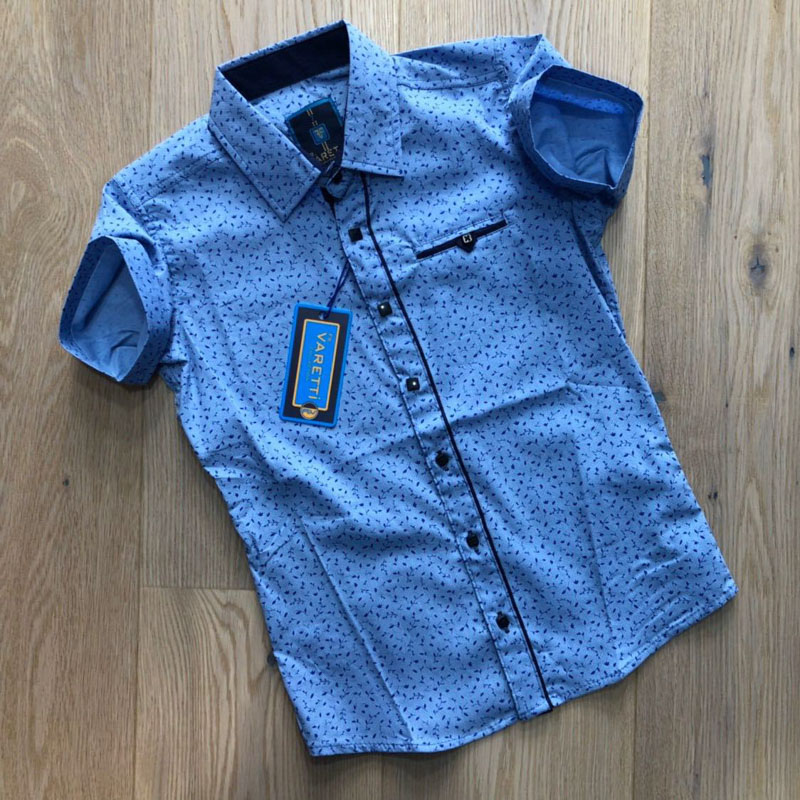 Varetti S1905 blue (лето) рубашка детские