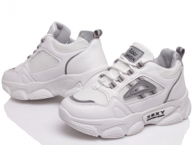 Prime N111 white-gray (деми) кроссовки женские