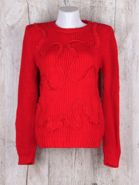 No Brand 336 red (зима) светр жіночі