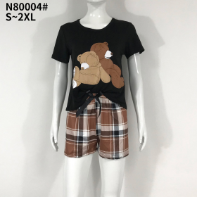 No Brand N80004 black (лето) пижама женские