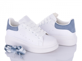 Violeta 20-657 white-d.blue (демі) кросівки жіночі