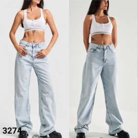 No Brand 3274 l.blue (деми) джинсы женские