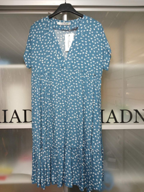 No Brand 2347 l.blue (лето) платье женские