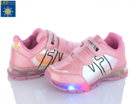 Fzd ALB032-37 pink LED (демі) кросівки дитячі