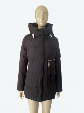 No Brand 093 black (зима) куртка жіночі