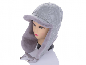No Brand YV015 grey (зима) шапка женские