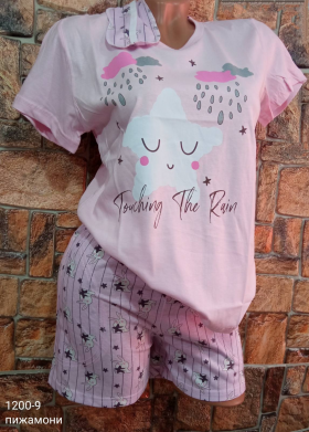 No Brand 1200-9 pink (лето) пижама женские