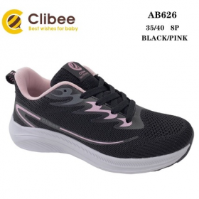 Clibee Ber-AB626 black-pink (демі) кросівки дитячі