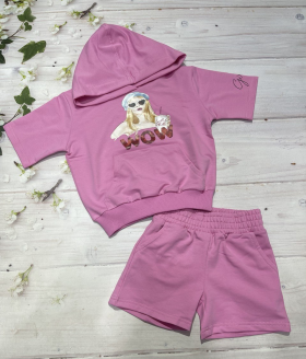 No Brand 1033 pink (лето) костюм детские