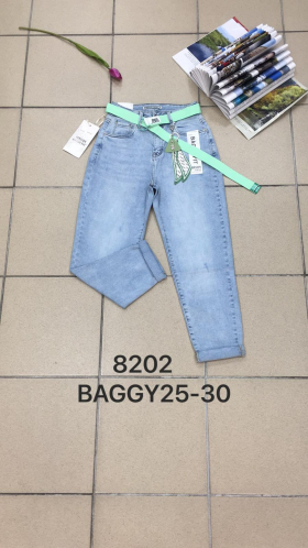 No Brand 8202 l.blue (деми) джинсы женские