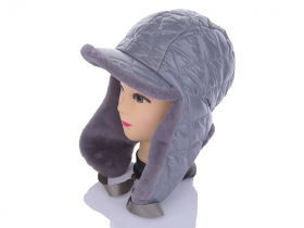 No Brand YV016 grey (зима) шапка женские