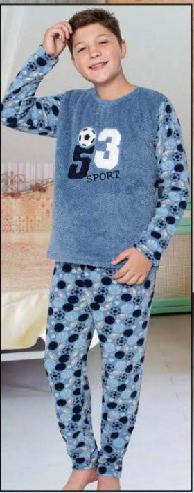 No Brand 8807 blue (зима) пижама детские