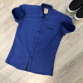No Brand R273 blue (лето) рубашка 