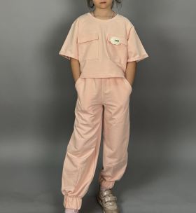 No Brand 552 peach (літо) костюм спорт дитячі